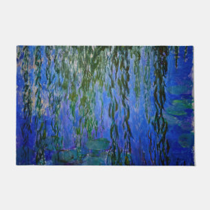 Claude Monet - Water Lilies with weeping willow Doormat