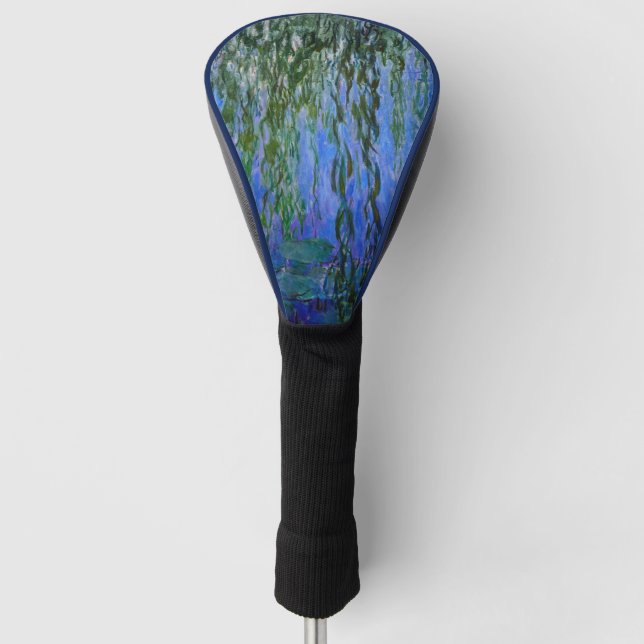 Claude Monet - Water Lilies with weeping willow Golf Head Cover (Front)