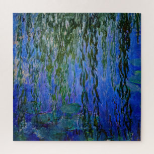 Claude Monet - Water Lilies with weeping willow Jigsaw Puzzle