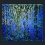 Claude Monet - Water Lilies with weeping willow Photo Print<br><div class="desc">Water Lilies with weeping willow branches / Nympheas avec rameaux de saule by Claude Monet in 1916-1919</div>