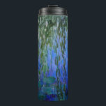 Claude Monet - Water Lilies with weeping willow Thermal Tumbler<br><div class="desc">Water Lilies with weeping willow branches / Nympheas avec rameaux de saule by Claude Monet in 1916-1919</div>