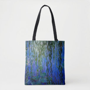 Claude Monet - Water Lilies with weeping willow Tote Bag