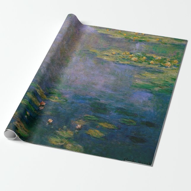 Claude Monet - Water Lilies Wrapping Paper (Unrolled)