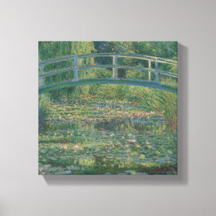 Claude Monet Water-Liliy Pond - Japanese bridge Canvas Print