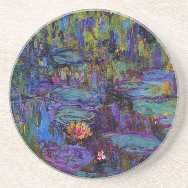 Claude Monet Water Lillies 1917 Coaster (Front)