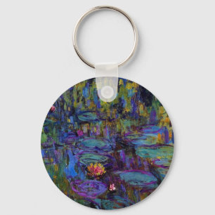 Claude Monet Water Lillies 1917 Keychain