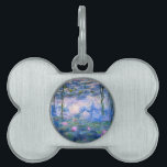 Claude Monet Water Lillies 1919 Pet Tag<br><div class="desc">Title: Water Lilies
Artist: Claude Monet
Year: 1919</div>