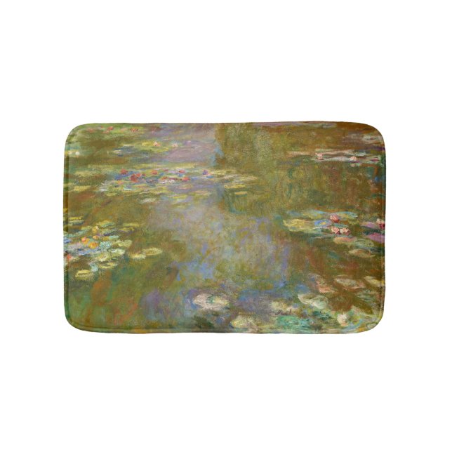 Claude Monet - Water Lily Pond 1917 Bath Mat (Front)