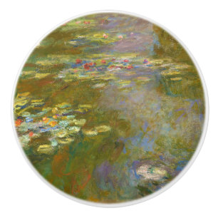 Claude Monet - Water Lily Pond 1917 Ceramic Knob