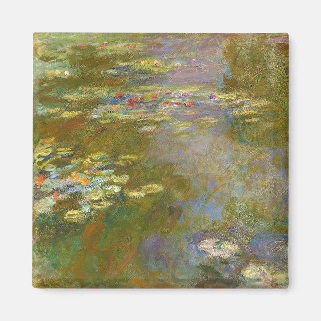 Claude Monet - Water Lily Pond 1917 Magnet (Front)