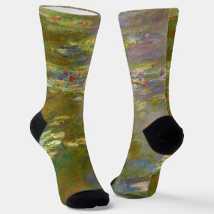 Claude Monet - Water Lily Pond 1917 Socks