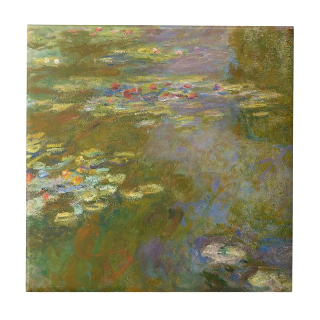 Claude Monet - Water Lily Pond 1917 Tile (Front)