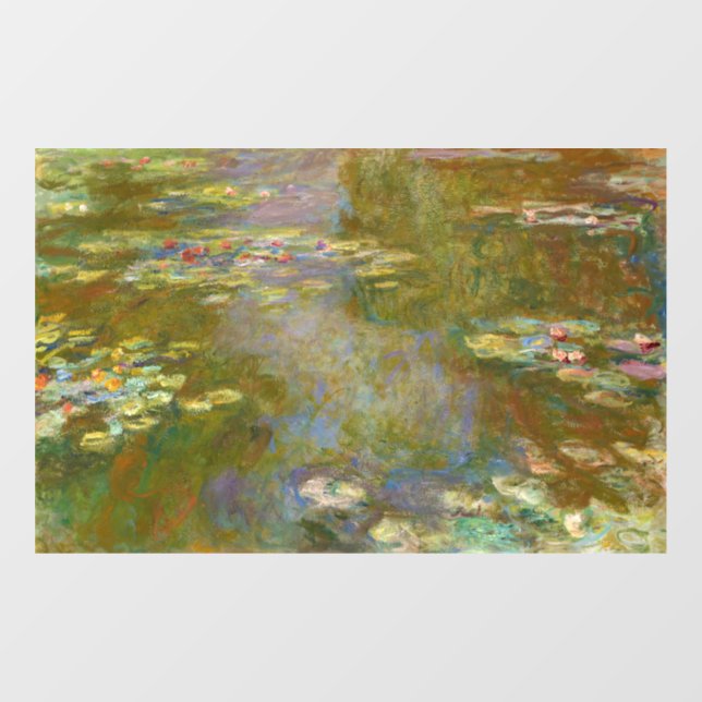 Claude Monet - Water Lily Pond 1917 Window Cling (Sheet)