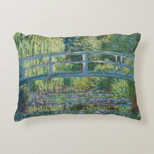 Claude Monet - Water Lily pond, Green Harmony Accent Pillow