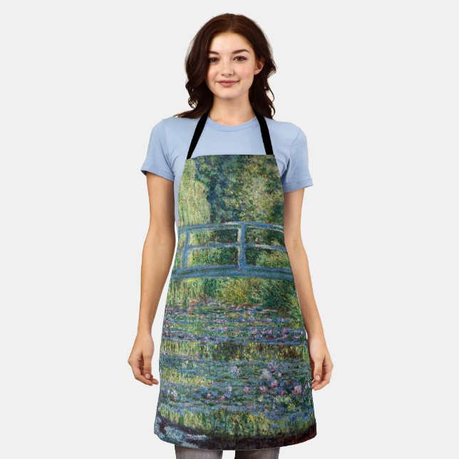 Claude Monet - Water Lily pond, Green Harmony Apron (Worn)