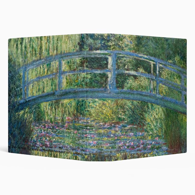 Claude Monet - Water Lily pond, Green Harmony Binder (Background)