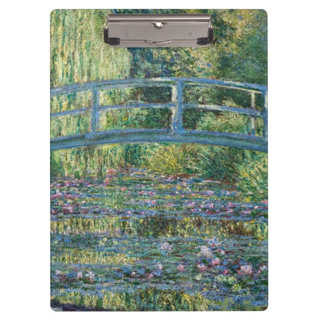 Claude Monet - Water Lily pond, Green Harmony Clipboard (Front)