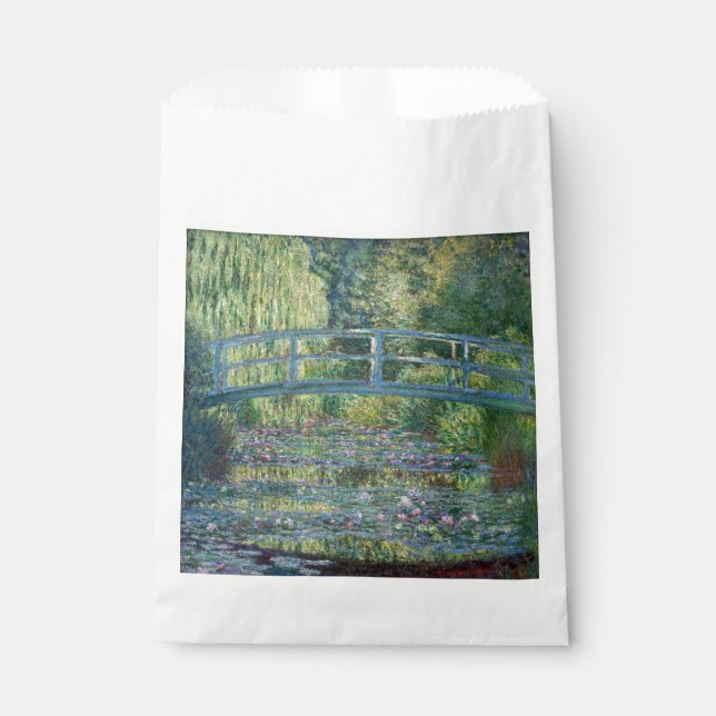 Claude Monet - Water Lily pond, Green Harmony Favour Bag (Front)