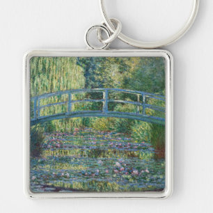 Claude Monet - Water Lily pond, Green Harmony Keychain