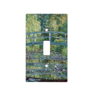 Claude Monet - Water Lily pond, Green Harmony Light Switch Cover