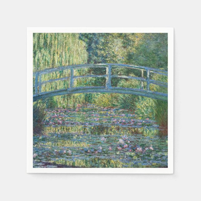 Claude Monet - Water Lily pond, Green Harmony Napkin (Front)