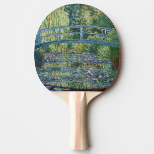 Claude Monet - Water Lily pond, Green Harmony Ping Pong Paddle
