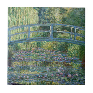Claude Monet - Water Lily pond, Green Harmony Tile