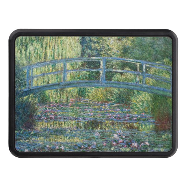 Claude Monet - Water Lily pond, Green Harmony Trailer Hitch Cover (Front)