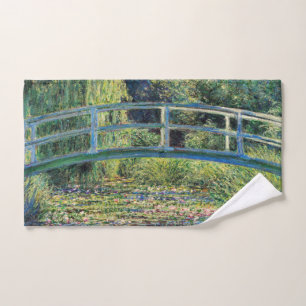 Claude Monet - Water Lily Pond & Japanesese Bridge Bath Towel Set