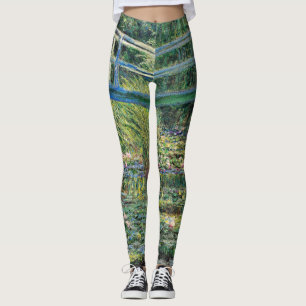 Claude Monet - Water Lily Pond & Japanesese Bridge Leggings