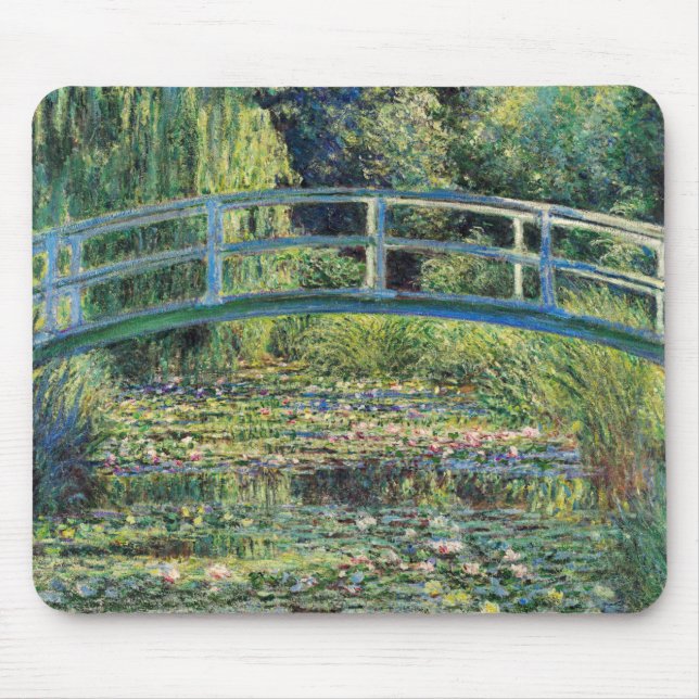 Claude Monet - Water Lily Pond & Japanesese Bridge Mouse Pad (Front)