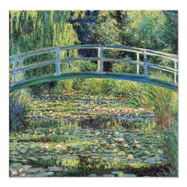 Claude Monet - Water Lily Pond & Japanesese Bridge Photo Print (Front)