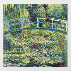 Claude Monet - Water Lily Pond & Japanesese Bridge Window Cling