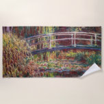 Claude Monet - Water Lily pond, Pink Harmony Beach Towel<br><div class="desc">Water Lily pond,  Pink Harmony / Le Bassin aux Nympheas,  Harmonie Rose by Claude Monet in 1900</div>