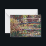 Claude Monet - Water Lily pond, Pink Harmony Card<br><div class="desc">Water Lily pond,  Pink Harmony / Le Bassin aux Nympheas,  Harmonie Rose by Claude Monet in 1900</div>