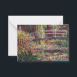 Claude Monet - Water Lily pond, Pink Harmony Card<br><div class="desc">Water Lily pond,  Pink Harmony / Le Bassin aux Nympheas,  Harmonie Rose by Claude Monet in 1900</div>