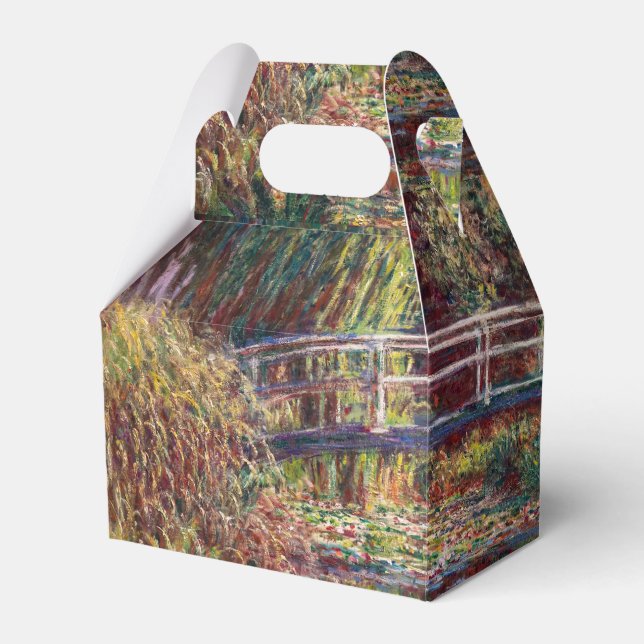 Claude Monet - Water Lily pond, Pink Harmony Favor Box (Front Side)
