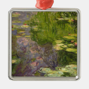 Claude Monet   Waterlilies Metal Ornament