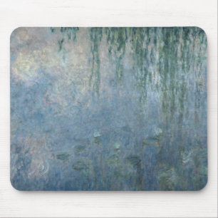 Claude Monet Waterlilies: Morning Weeping Willow Mouse Pad