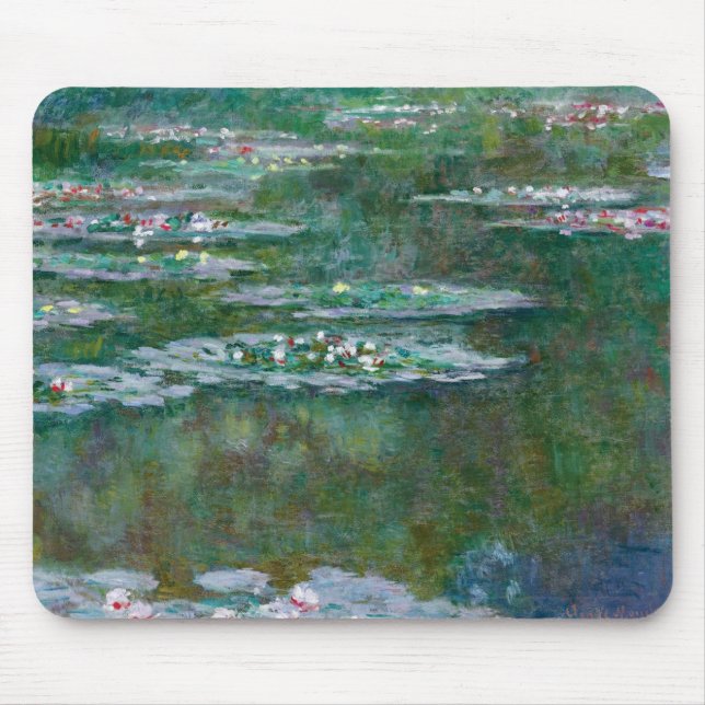 Claude Monet // Waterlilies Mouse Pad (Front)