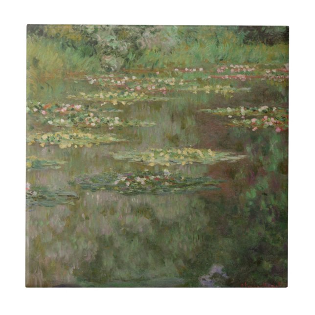 Claude Monet | Waterlilies or The Water Lily Pond  Tile (Front)