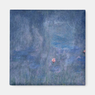 Claude Monet Waterlilies: Reflections of Trees Magnet