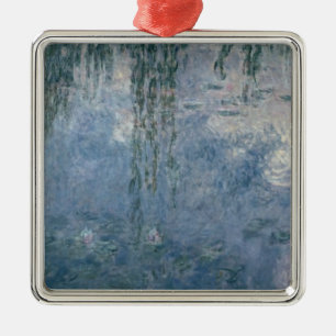 Claude Monet Waterlilies: Weeping Willows, 1914 Metal Ornament