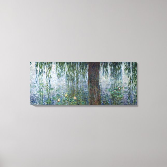 Claude Monet | Waterlilies Weeping Willows left Canvas Print (Front)