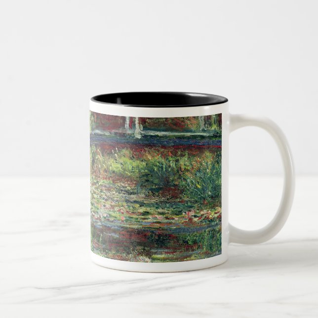 Claude Monet | Waterlily Pond: Pink Harmony, 1900 Two-Tone Coffee Mug (Right)