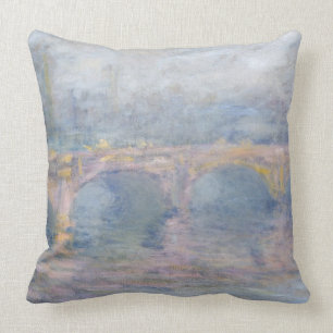 Claude Monet   Waterloo Bridge, London, at Sunset Throw Pillow