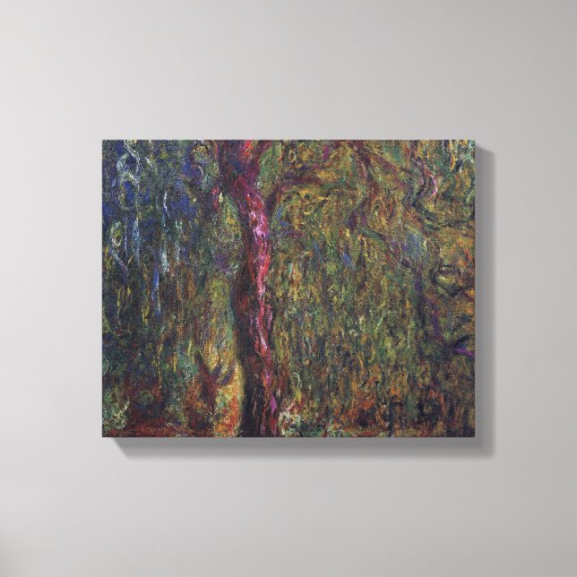 Claude Monet - Weeping willow Canvas Print (Front)