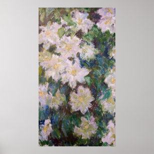 Claude Monet - White Clematis Poster