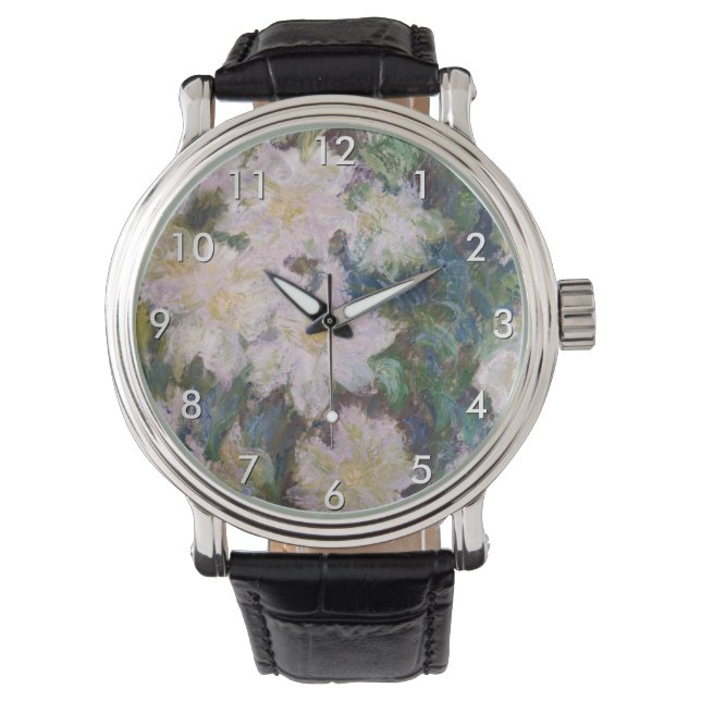 Claude Monet - White Clematis Watch (Front)