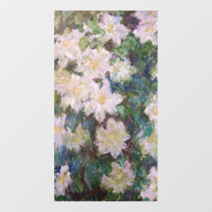 Claude Monet - White Clematis Window Cling